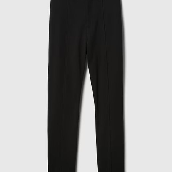 NWT sz 6 Black GAP High Rise Double Knit Skinny Pants Soft PONTE Pintuck Pleat - Picture 7 of 10